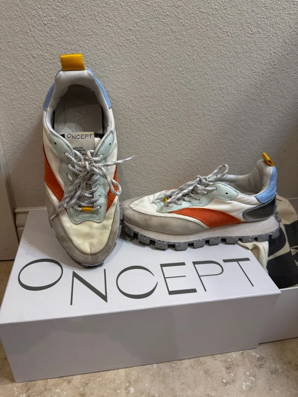 Oncept Women’s Osaka in White with Orange Accent